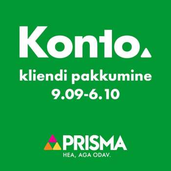Kaupluse Prisma kliendileht - 09.09.2021 - 06.10.2021.