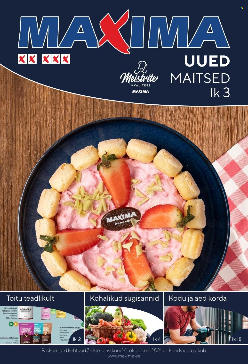 Maxima kliendileht - 07.10.2021 - 20.10.2021. Lehekülg 1
