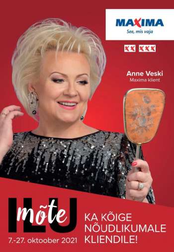 Kaupluse Maxima kliendileht - 07.10.2021 - 27.10.2021.