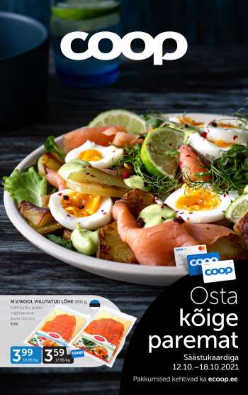 Kaupluse Coop kliendileht - 12.10.2021 - 18.10.2021.