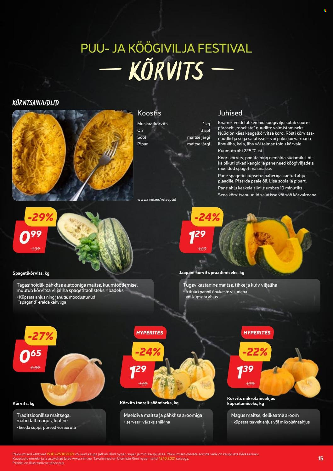 Rimi kliendileht - 19.10.2021 - 25.10.2021. Lehekülg 15