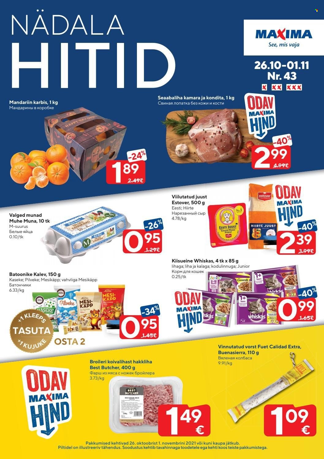 Maxima kliendileht - 26.10.2021 - 01.11.2021. Lehekülg 1
