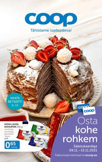 Kaupluse Coop kliendileht - 09.11.2021 - 15.11.2021.