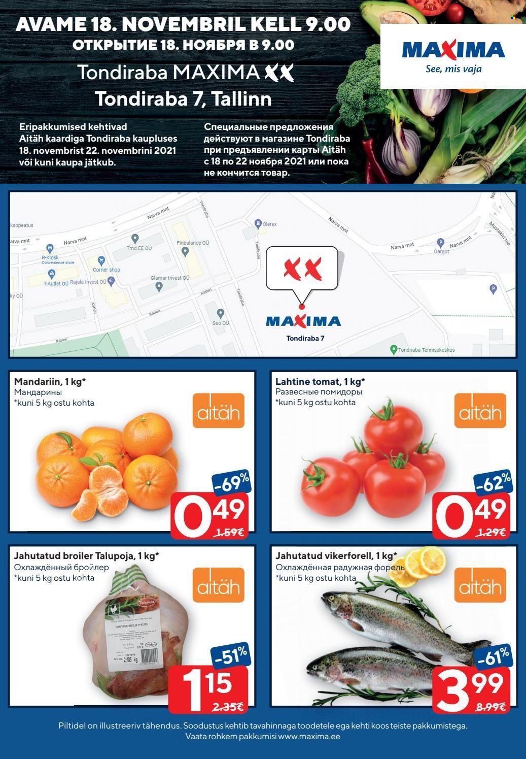 Maxima kliendileht - 18.11.2021 - 22.11.2021. Lehekülg 1