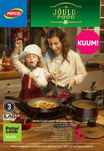 Kaupluse Pepco kliendileht - 18.11.2021 - 24.11.2021.