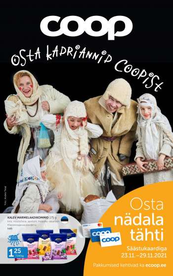 Kaupluse Coop kliendileht - 23.11.2021 - 29.11.2021.