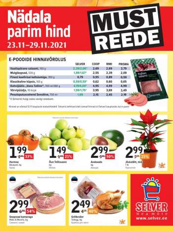 Kaupluse Selver kliendileht - 23.11.2021 - 29.11.2021.