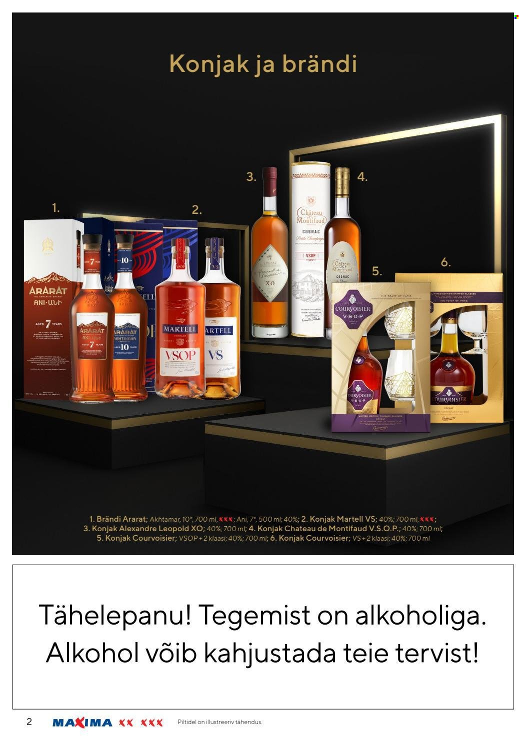 thumbnail - Kaupluse Maxima kliendileht - 30.11.2021 - 10.01.2022 - soodustooted - Cognac, konjak. Lehekülg 2.