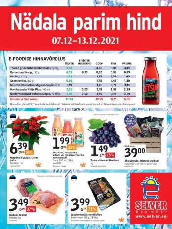 Kaupluse Selver kliendileht - 07.12.2021 - 13.12.2021.