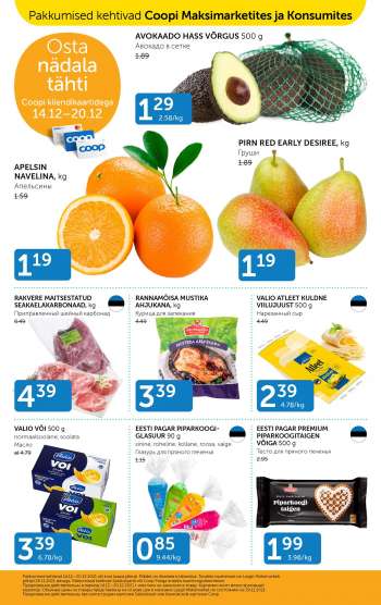 Kaupluse Coop kliendileht - 14.12.2021 - 20.12.2021.