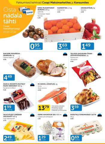 Kaupluse Coop kliendileht - 21.12.2021 - 27.12.2021.