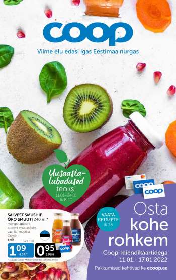 Kaupluse Coop kliendileht - 11.01.2022 - 17.01.2022.
