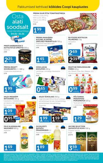 Kaupluse Coop kliendileht - 05.01.2022 - 31.01.2022.