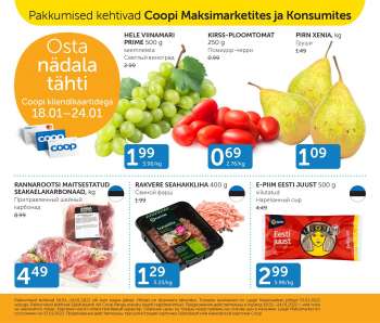 Kaupluse Coop kliendileht - 18.01.2022 - 24.01.2022.