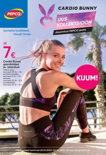 Kaupluse Pepco kliendileht - 20.01.2022 - 02.02.2022.