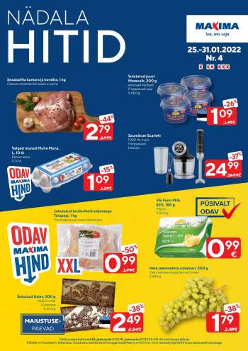 Kaupluse Maxima kliendileht - 25.01.2022 - 31.01.2022.
