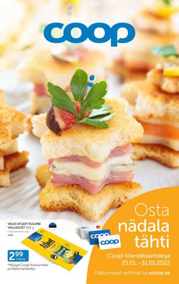 Kaupluse Coop kliendileht - 25.01.2022 - 31.01.2022.
