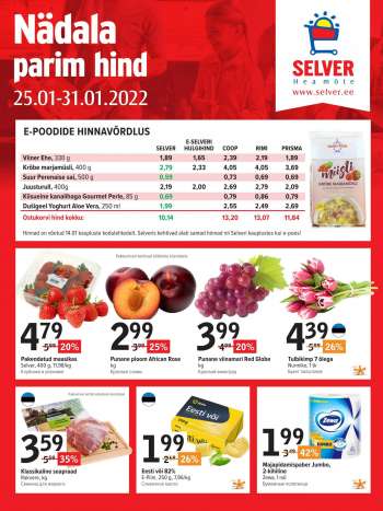 Kaupluse Selver kliendileht - 25.01.2022 - 31.01.2022.