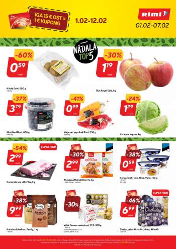 Kaupluse Rimi kliendileht - 01.02.2022 - 07.02.2022.