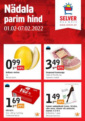 Kaupluse Selver kliendileht - 01.02.2022 - 07.02.2022.
