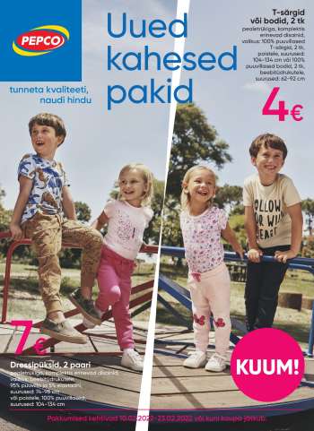 Kaupluse Pepco kliendileht - 10.02.2022 - 23.02.2022.