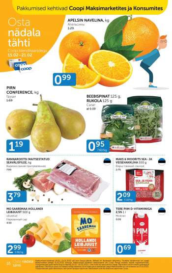 Kaupluse Coop kliendileht - 15.02.2022 - 21.02.2022.