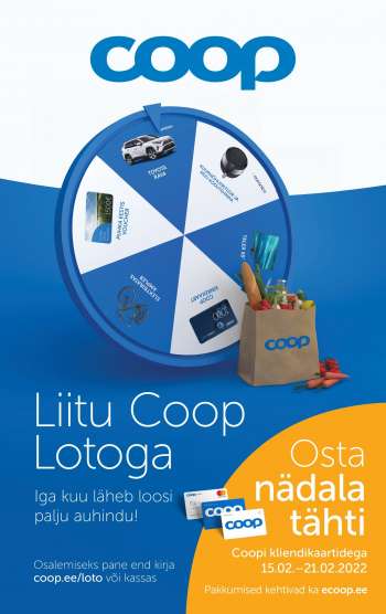 Kaupluse Coop kliendileht - 15.02.2022 - 21.02.2022.