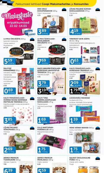 Kaupluse Coop kliendileht - 22.02.2022 - 14.03.2022.
