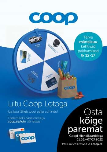 Kaupluse Coop kliendileht - 01.03.2022 - 07.03.2022.