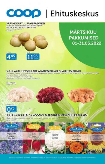 Kaupluse Coop kliendileht - 01.03.2022 - 31.03.2022.