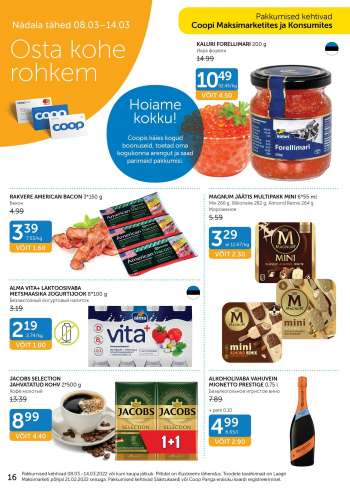 Kaupluse Coop kliendileht - 08.03.2022 - 14.03.2022.