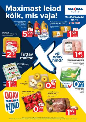 Kaupluse Maxima kliendileht - 15.03.2022 - 21.03.2022.