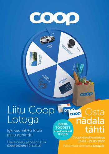 Kaupluse Coop kliendileht - 15.03.2022 - 21.03.2022.