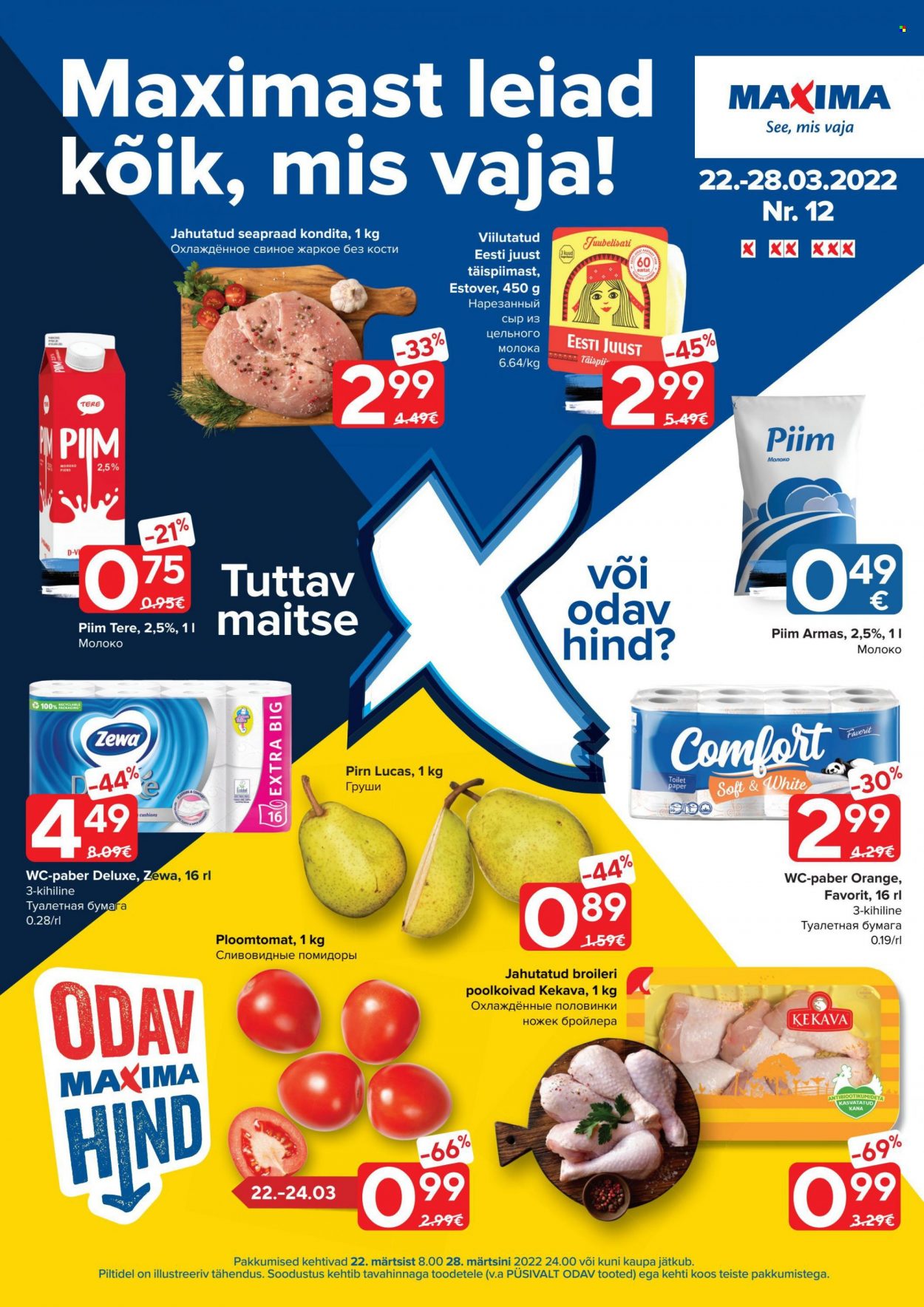 Maxima kliendileht - 22.03.2022 - 28.03.2022. Lehekülg 1