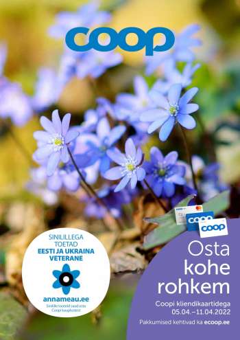 Kaupluse Coop kliendileht - 05.04.2022 - 11.04.2022.