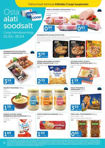 Kaupluse Coop kliendileht - 01.04.2022 - 30.04.2022.