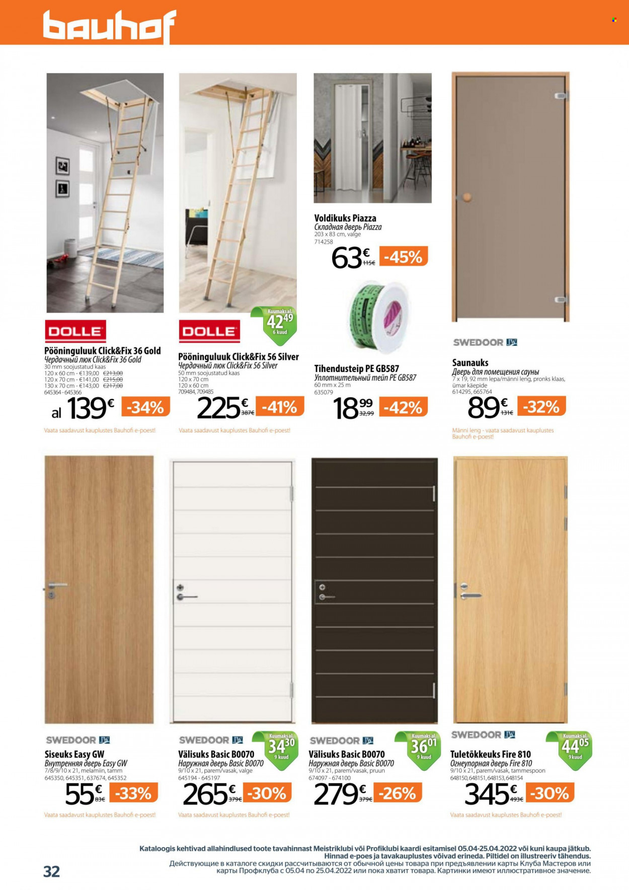 Bauhof kliendileht - 05.04.2022 - 25.04.2022. Lehekülg 32