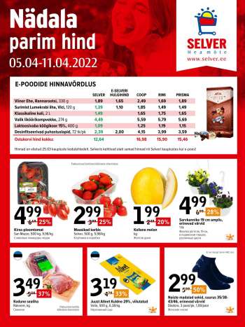 Kaupluse Selver kliendileht - 05.04.2022 - 11.04.2022.