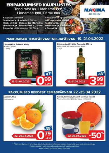 Kaupluse Maxima kliendileht - 12.04.2022 - 21.04.2022.