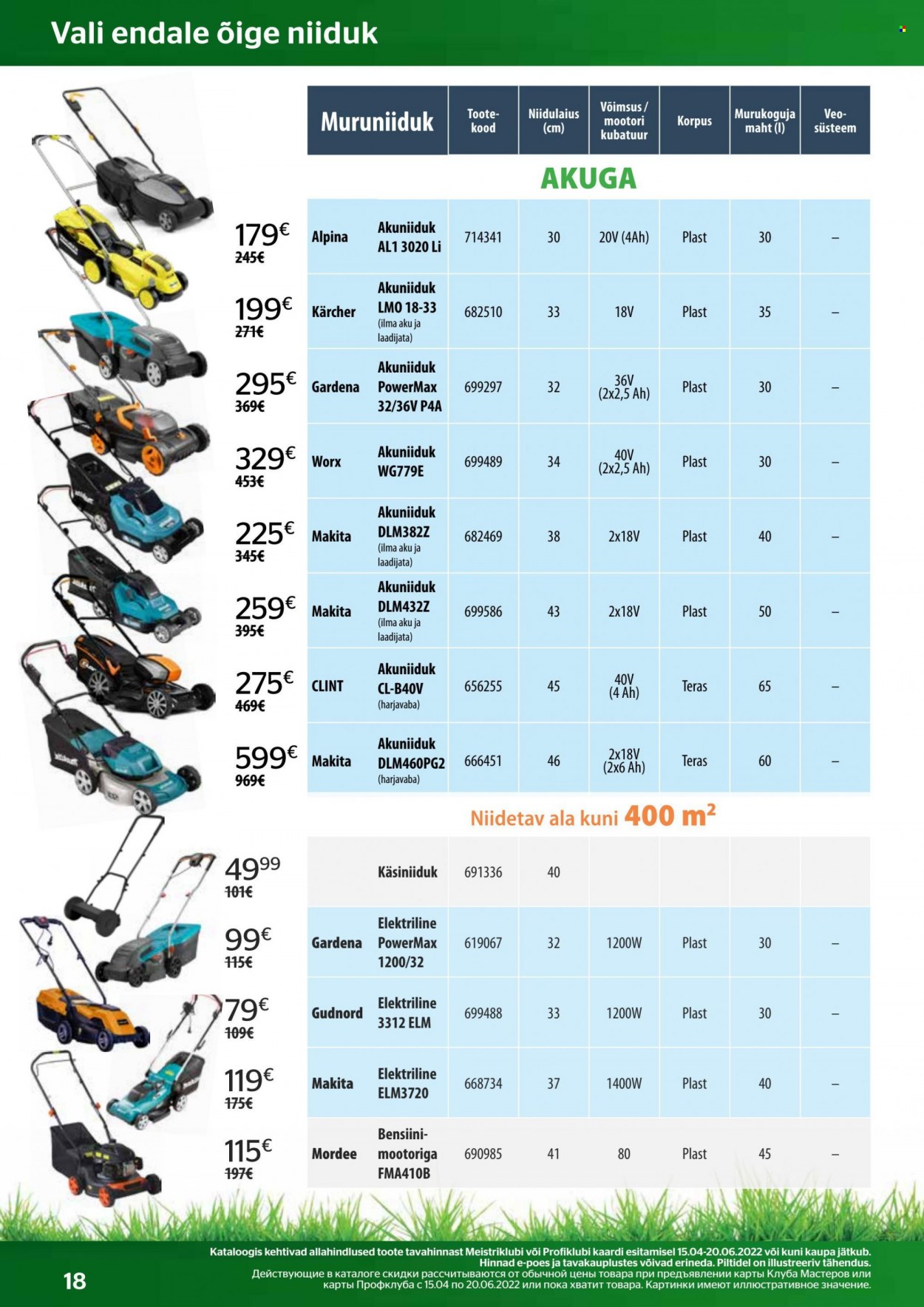 Bauhof kliendileht - 15.04.2022 - 20.06.2022. Lehekülg 18