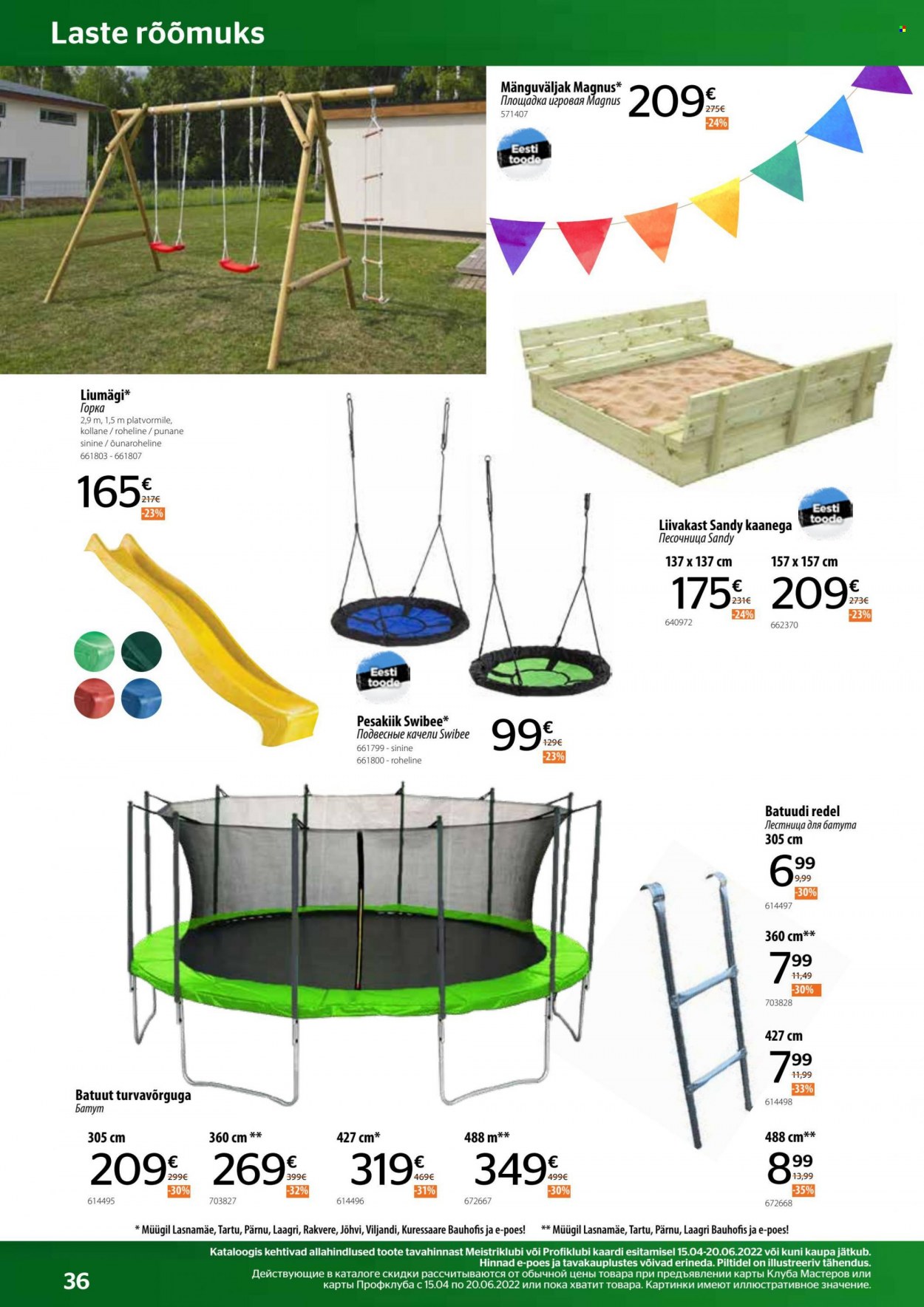 Bauhof kliendileht - 15.04.2022 - 20.06.2022. Lehekülg 36