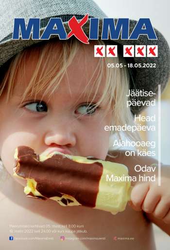 Kaupluse Maxima kliendileht - 05.05.2022 - 18.05.2022.