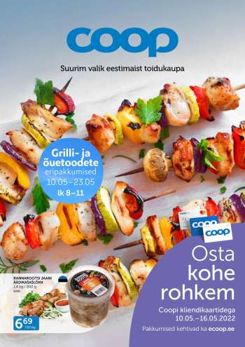 Kaupluse Coop kliendileht - 10.05.2022 - 23.05.2022.