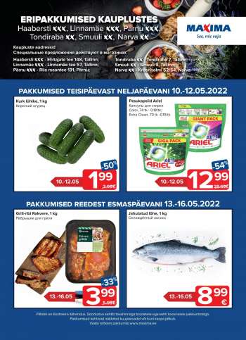 Kaupluse Maxima kliendileht - 10.05.2022 - 16.05.2022.