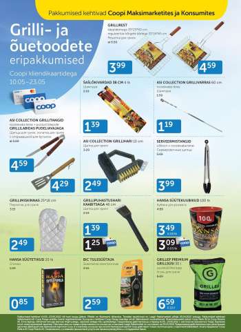 Kaupluse Coop kliendileht - 10.05.2022 - 23.05.2022.