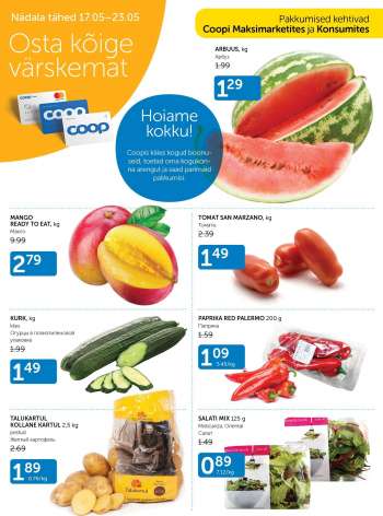 Kaupluse Coop kliendileht - 17.05.2022 - 23.05.2022.