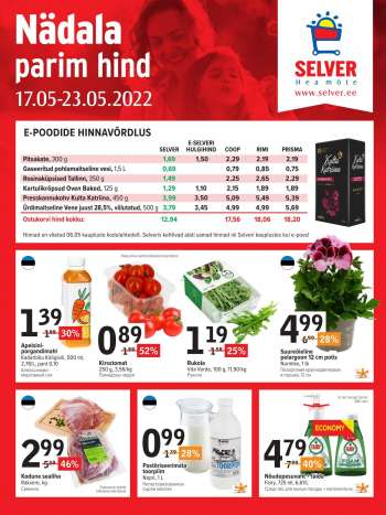 Kaupluse Selver kliendileht - 17.05.2022 - 23.05.2022.