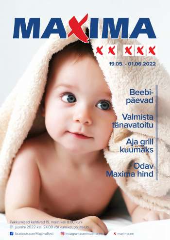 Kaupluse Maxima kliendileht - 19.05.2022 - 01.06.2022.