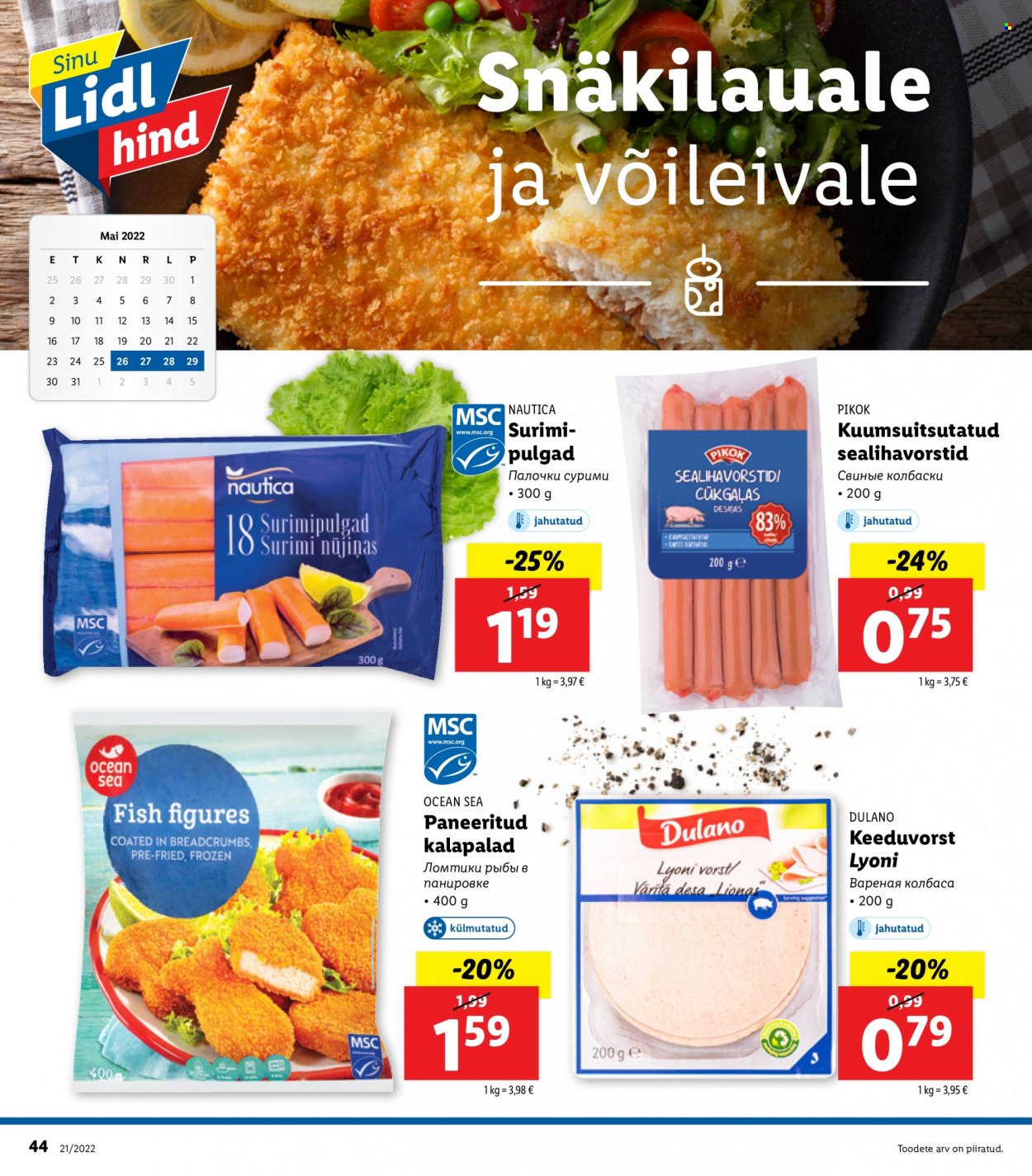 Lidl kliendileht - 23.05.2022 - 29.05.2022. Lehekülg 44
