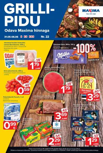 Kaupluse Maxima kliendileht - 31.05.2022 - 06.06.2022.